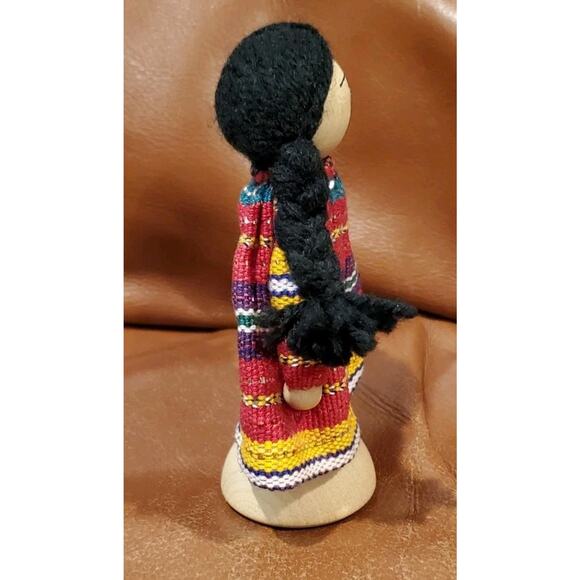 5 Inch 2015 Guatemalan Dios Te Bendiga Wooden God Bless You Doll Figurine - Picture 4 of 9